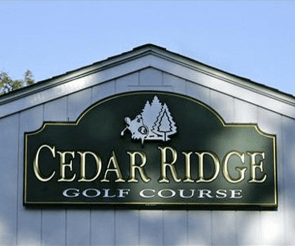 Cedar Ridge Golf Course East Lyme CT & Niantic CT